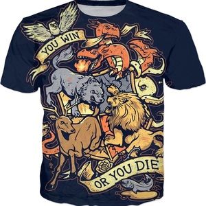 Game of  Thrones Dark Blue All Classic T-Shirt